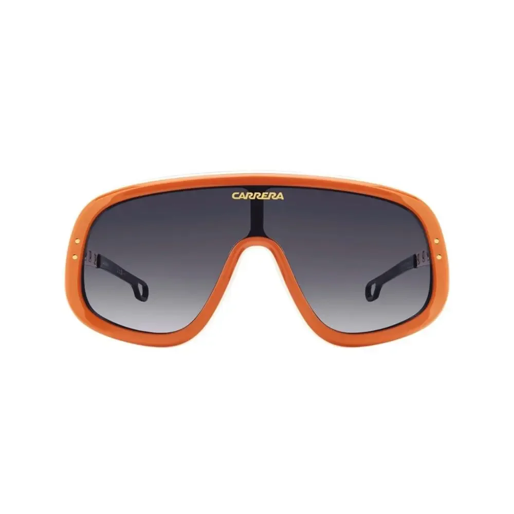 New Carrera Flaglab 17 C3E9O Oversized Shield Sunglasses in Orange, Authentic